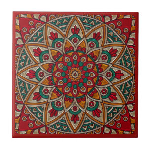 Rich, Red Mandala. Tegeltje