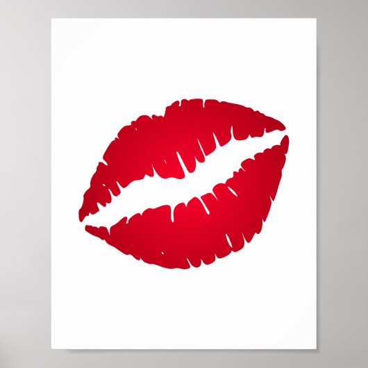 Rich Red Ombre Lipstick Poster (Voorkant)
