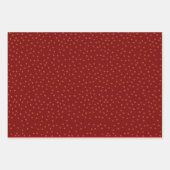 Rich Red Polka Dot Holiday Gift Wrap Inpakpapier Vel (Voorkant 3)