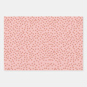 Rich Red Polka Dot Holiday Gift Wrap Inpakpapier Vel (Voorkant)