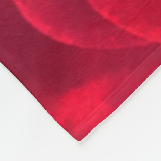 Rich Red Roses Fleece Deken (Hoek)