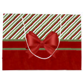 Rich Red Snoep Stripes en Bow Groot Cadeauzakje (Achterkant)