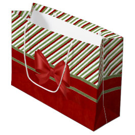 Rich Red Snoep Stripes en Bow Groot Cadeauzakje