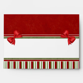 Rich Red Snoep Stripes en Bows Enveloppen