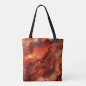 Rich Reds and Oranges Creates Marbling Effect Tote Bag (Achterkant)