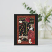 Rich Reds Marie Antoinette Mode Valentijn Feestdagenkaart (Staand voorkant)