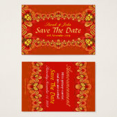 Rich Reds Xtra Wedding and Invitations Kaart (Voorkant /achterkant)