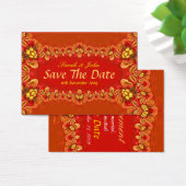 Rich Reds Xtra Wedding and Invitations Kaart (Bureau)