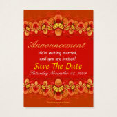 Rich Reds Xtra Wedding and Invitations Kaart (Achterkant)