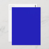 RICH ROYAL BLUE (vaste kleur) ~ Briefkaart (Voorkant / Achterkant)