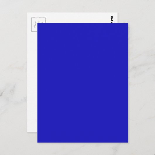 RICH ROYAL BLUE (vaste kleur) ~ Briefkaart (Voorkant / Achterkant)
