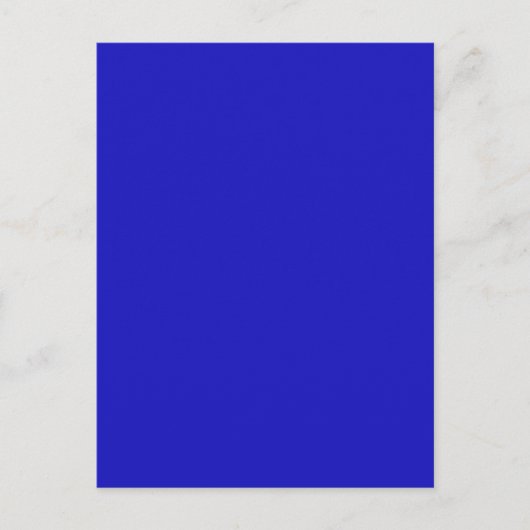 RICH ROYAL BLUE (vaste kleur) ~ Briefkaart (Voorkant)