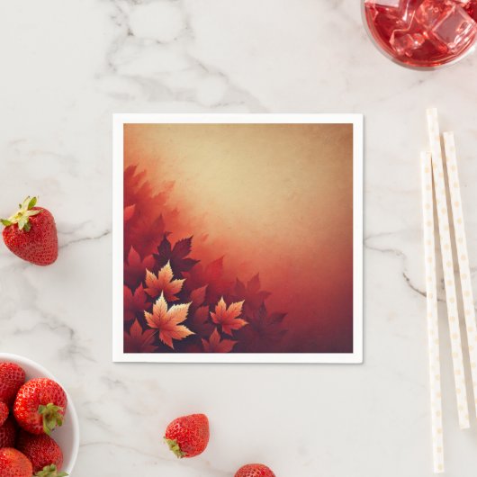 Rich Russet Maple Herfst Gradient Découpage Napkin Servet (Insitu)
