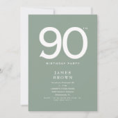 Rich Sage 90ste verjaardagsfeestje Kaart (Voorkant)