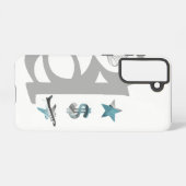 RICH Samsung Hoesjes Trend Abstract Blue Ocean Galaxy Hoesje (Achterkant horizontaal)