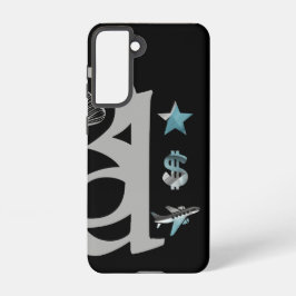 RICH Samsung Hoesjes Trend Abstract Blue Ocean Samsung Galaxy Hoesje