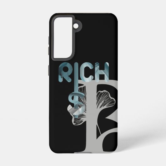 RICH Samsung Hoesjes Trend Abstract Blue Ocean Samsung Galaxy Hoesje (Achterkant)