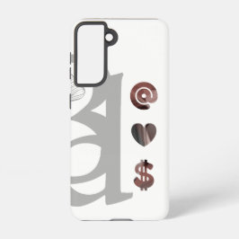 RICH Samsung Hoesjes Trend Abstract Zwart Poedery Samsung Galaxy Hoesje