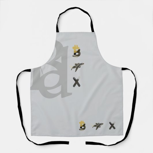 RICH Schort Abstracte Trend Interieur Decor Zwart (Voorkant)