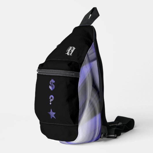 RICH Slingtas Trend Abstract Lavendel Violet Sling Bag (Rechterhoek)