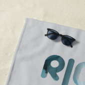 RICH Strandlaken Abstract Trend Blue Ocean (In situ)