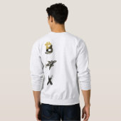 RICH Sweatshirt Trend AbstractArt Zwart Wit Goud (Achterkant volledig)