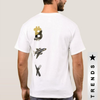 RICH T-Shirt Trend Abstracte Kunst Zwart Wit Goud