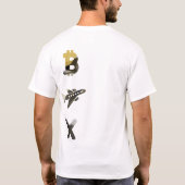 RICH T-Shirt Trend Abstracte Kunst Zwart Wit Goud (Achterkant)