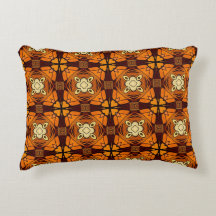 Rich Terracotta verbrand sinaasappel bruin patroon