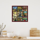 Rich Tuscan Collage Poster (Keuken)