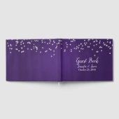 Rich Ultra Violet met Sparkles Weddenschap Gastenboek (Volledig)