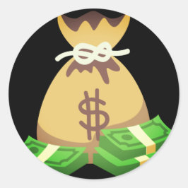 Rich Vibes | Postbus Emoji Ronde Sticker