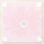 Rich Vibrant Red Flower Glazen Onderzetter (Achterkant)