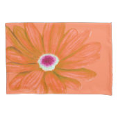 Rich Vibrant Red Flower Kussensloop (Voorkant-Links)