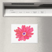 Rich Vibrant Red Flower Magneet (Insitu (Vaatwasser))