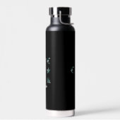 RICH Waterfles Trend Abstracte Kunst Zwart Groen (Links)