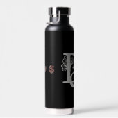 RICH Waterfles Trend Abstracte Kunst Zwart Poeder (Rechts)