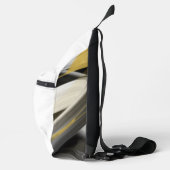 RICH Witte Sling Bag Trend Abstracte Kunst Zwart G (Rechts)