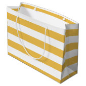 Rich Yellow Monogram met verse, even strepen Large Cadeautasje (Achterkant Gekanteld)
