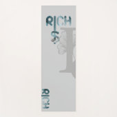 RICH Yoga Mat Fitness Abstracte Kunst Blauwe Oceaa (Voorkant)