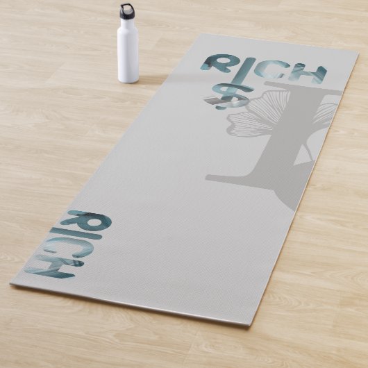 RICH Yoga Mat Fitness Abstracte Kunst Blauwe Oceaa (In situ)