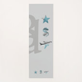 RICH Yoga Mat Fitness Abstracte Kunst Blauwe Oceaa (Voorkant)