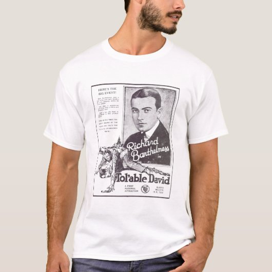 Richard Barthelrotzooi Tol'Able David stomme film  T-shirt (Voorkant)