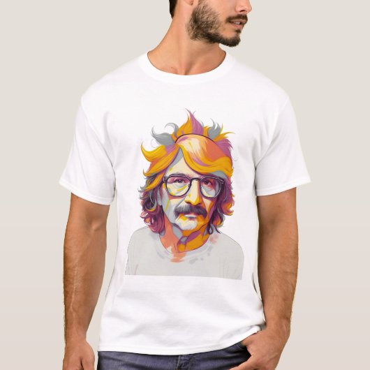 Richard Brautigan Sinaasappel T-shirt (Voorkant)