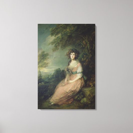 Richard Brinsley Sheridan, c.1785-87 Canvas Afdruk (Voorkant)