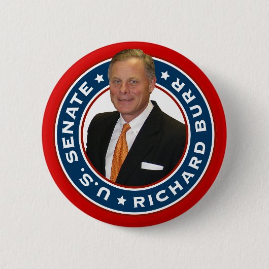 Richard Burr US Senate Ronde Button 5,7 Cm (Voorkant)