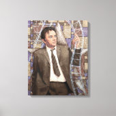 Richard Burton Portrait Painting Old Hollywood Canvas Afdruk (Voorkant)