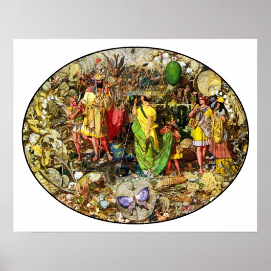Richard Dadd Faeries: Oberon & Titania Poster (Voorkant)