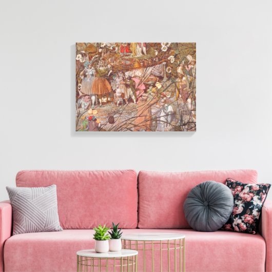 Richard Dadd - The Fairy Feller's Master-Stroke Canvas Afdruk (Insitu (Woonkamer))