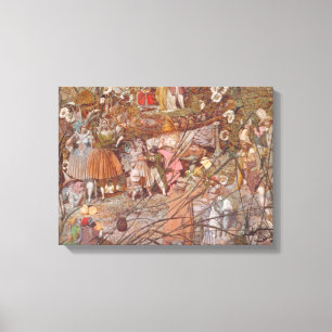 Richard Dadd - The Fairy Feller's Master-Stroke Canvas Afdruk